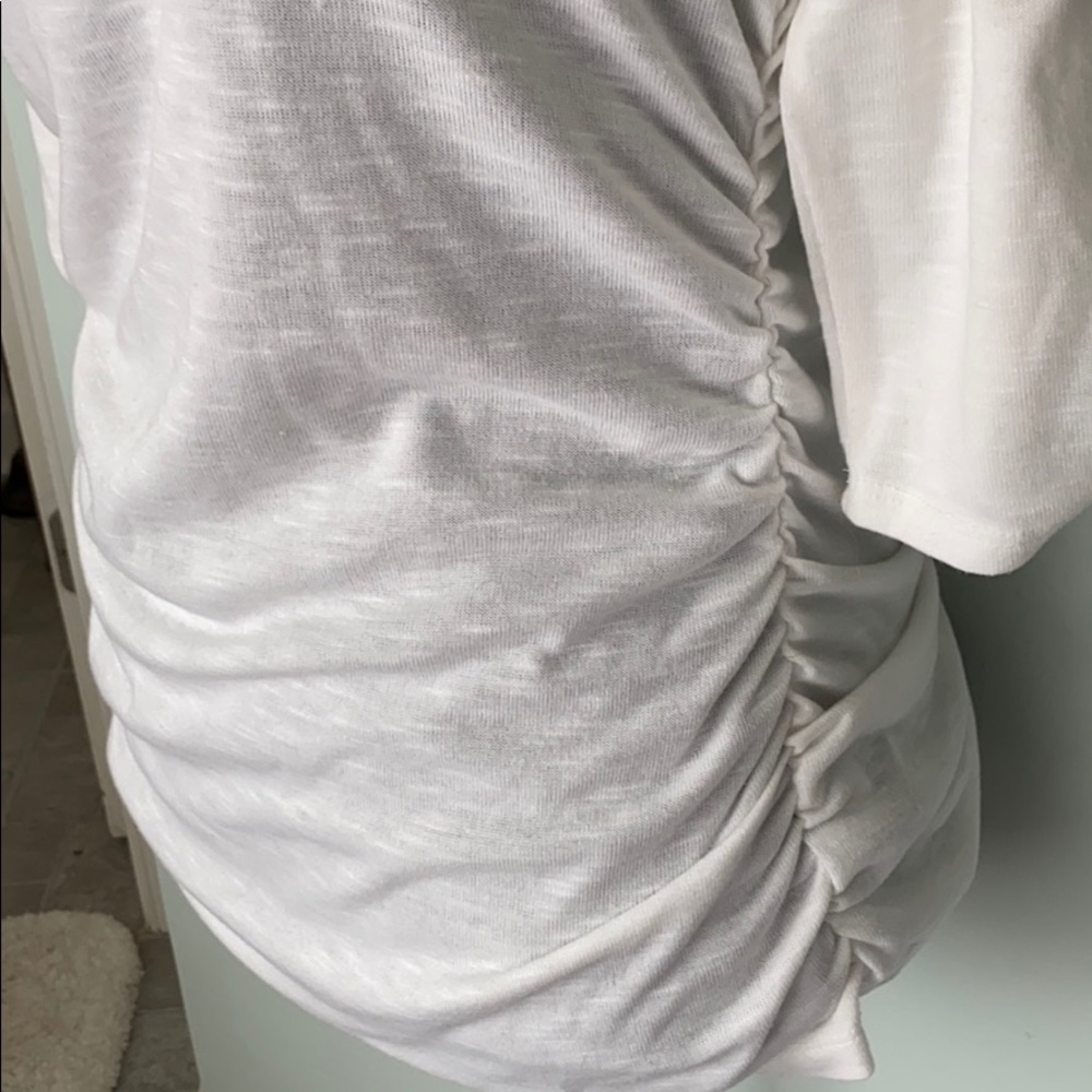 Adorable Ruched Lace Top - Picture 3 of 5
